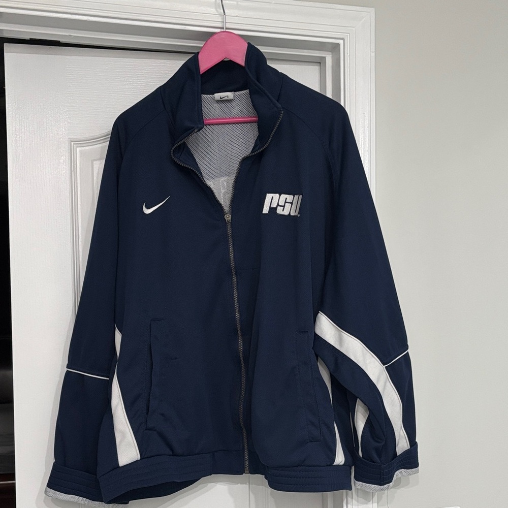 Nike Dark Blue and White Jacket